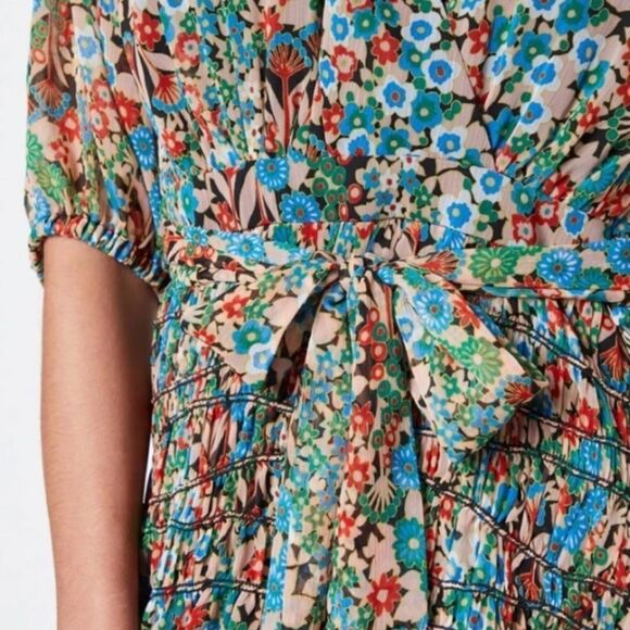 Ted Baker London Tiania Smock Panel Wrap Mini Dress US size 2. - Picture 8 of 10